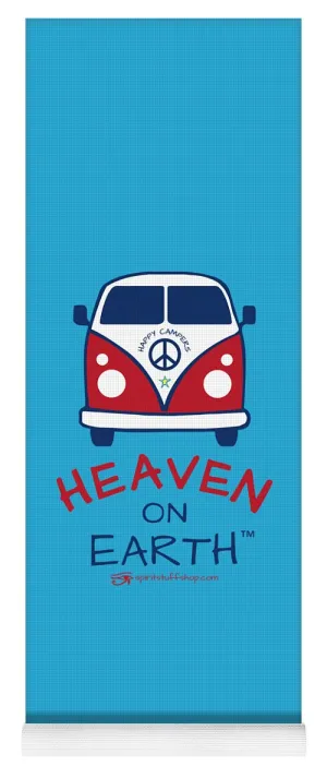 Vw Happy Camper Heaven On Earth - Yoga Mat