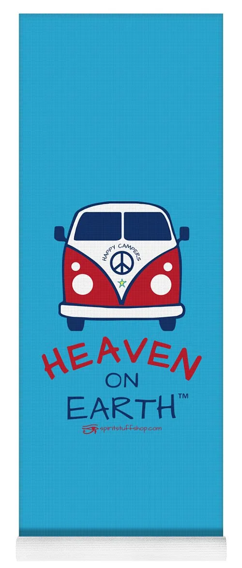 Vw Happy Camper Heaven On Earth - Yoga Mat
