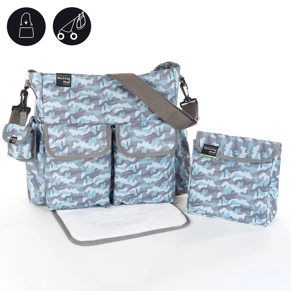 Walking Mum Boslo Cambiador Camouflage Unisex Changing Bag