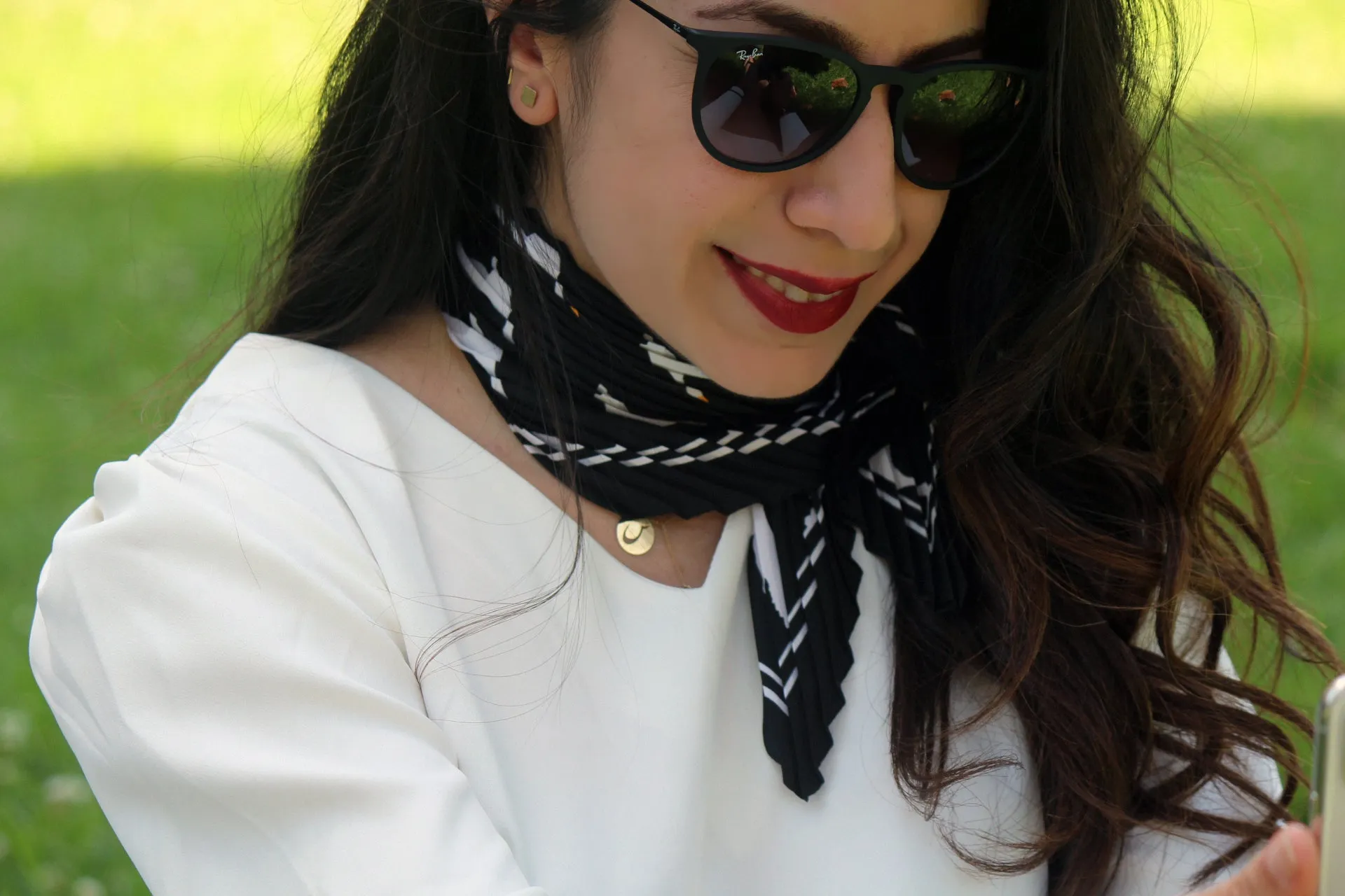 White Birds Scarf