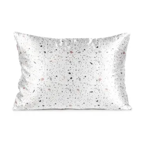 White Terrazzo Satin Pillowcase