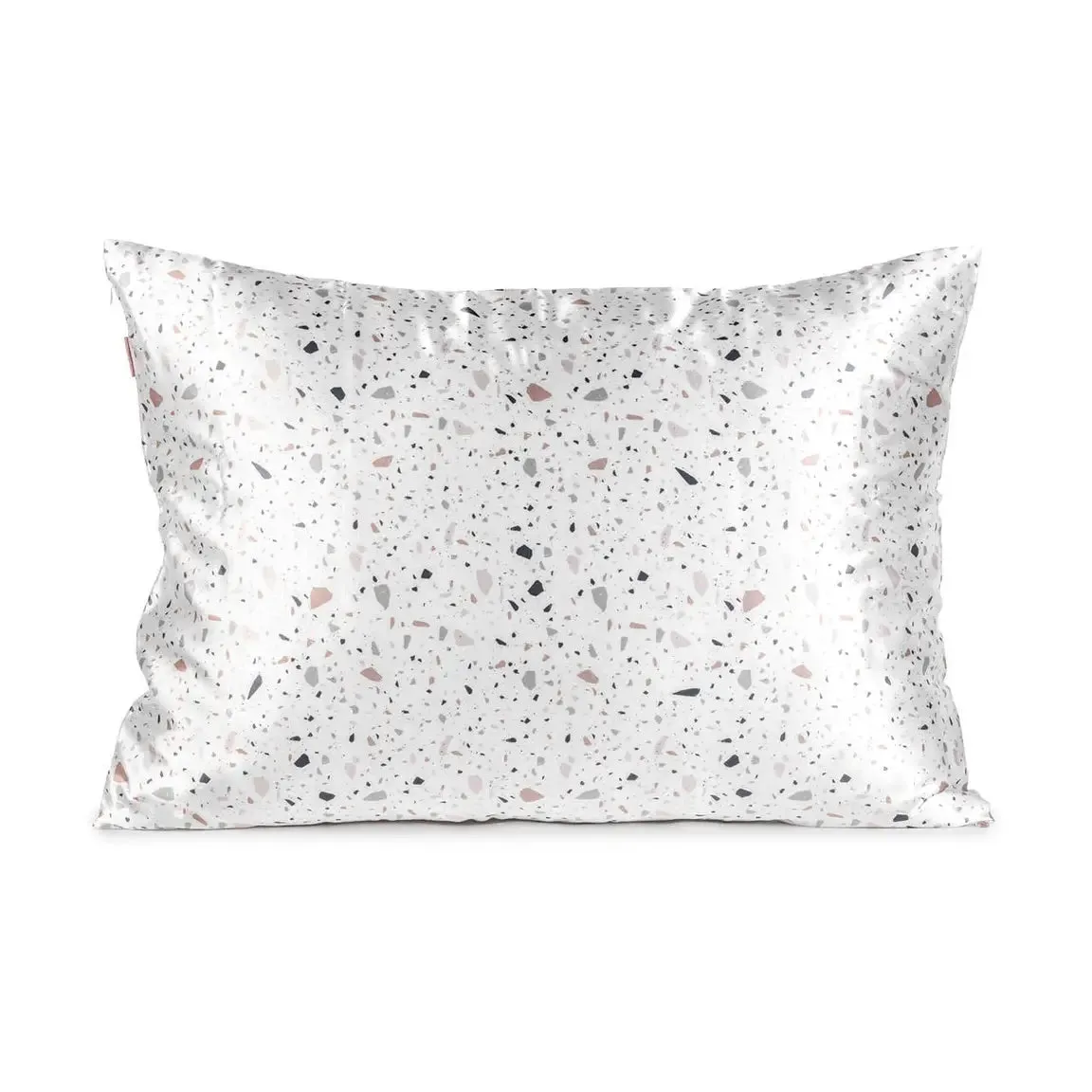 White Terrazzo Satin Pillowcase