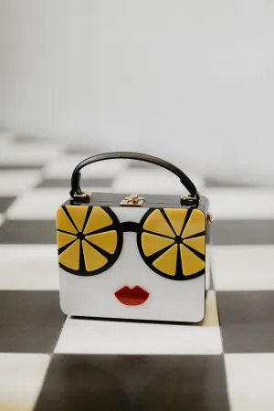 WHO DAT! LEMON SUNNIES HANDBAG