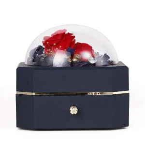 Wholesale High End Octagon Gift Real Flower Jewelry Boxes