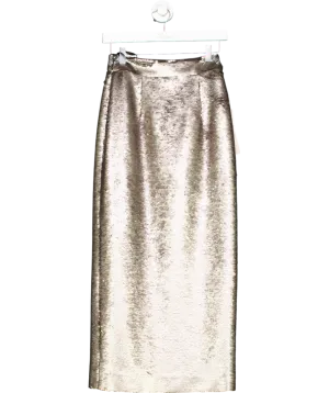 Wiggy Kit Metallic The Eva Skirt In Pewter UK XS