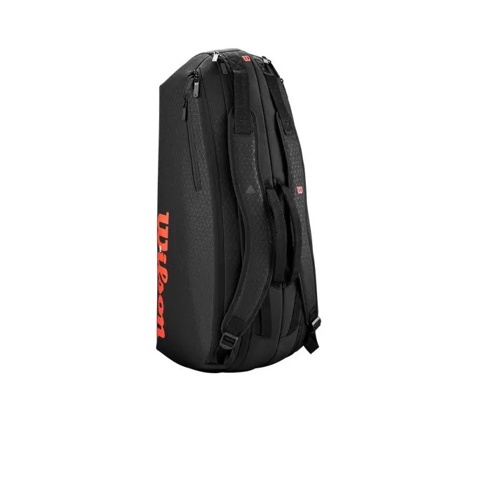 Wilson Clash V3 Super Tour Black & Red 6 Racquet Bag