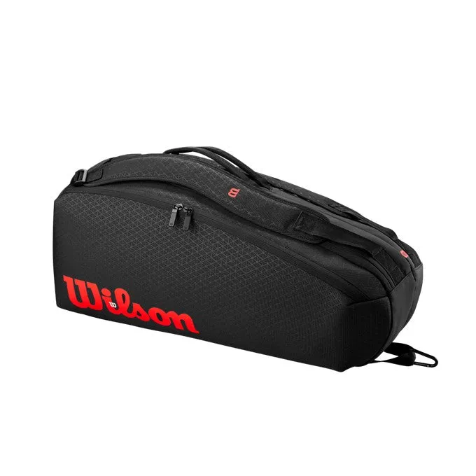 Wilson Clash V3 Super Tour Black & Red 6 Racquet Bag