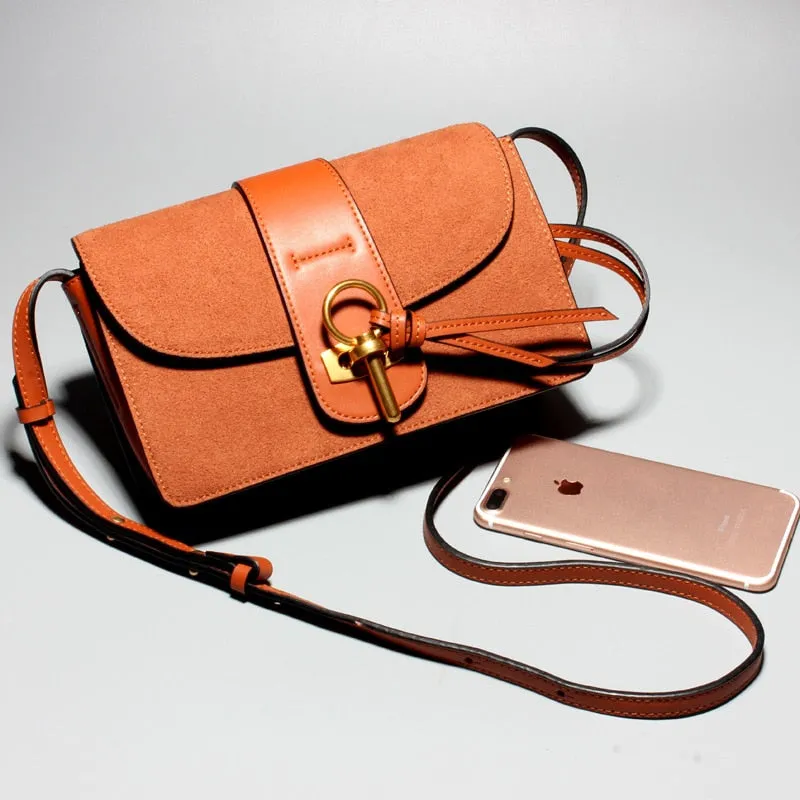 Women Genuine Leather Saddle Bag | Cross Body Over Shoulder Bag handbag