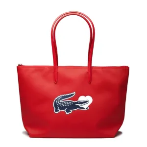 Women’s L.12.12 Croc Heart High Risk Red Tote Bag