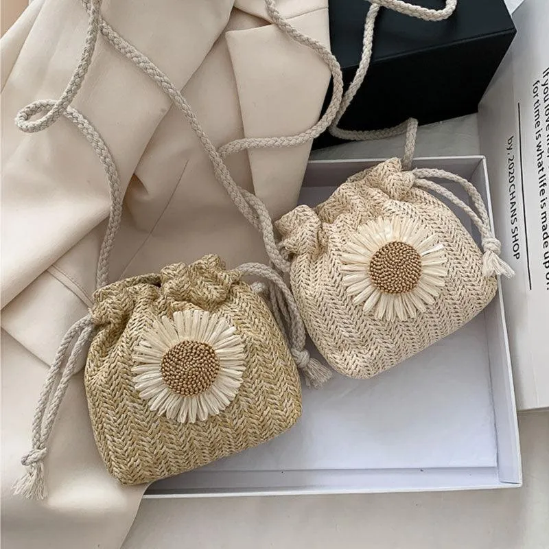 Woven Sunflower Bag