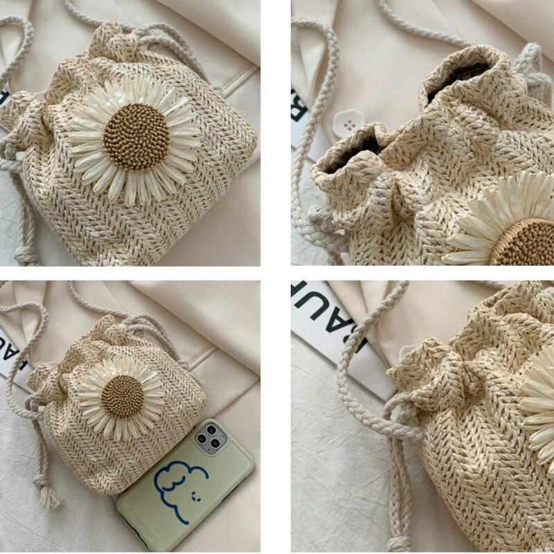 Woven Sunflower Bag