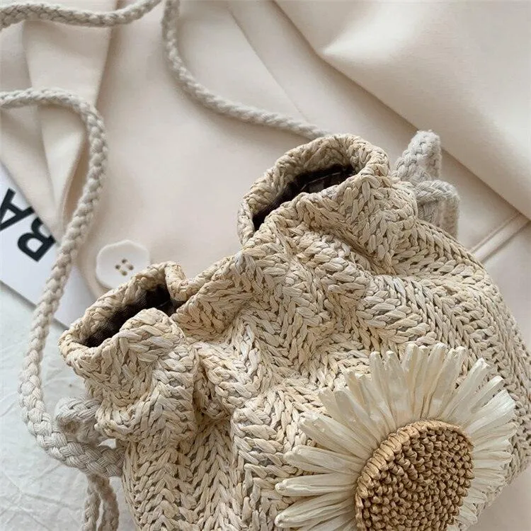 Woven Sunflower Bag