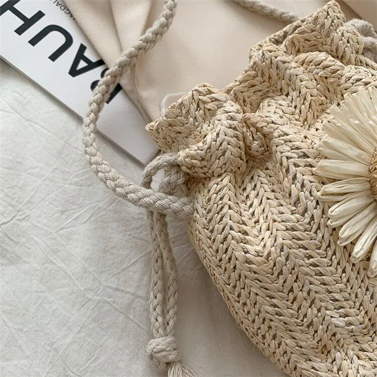 Woven Sunflower Bag