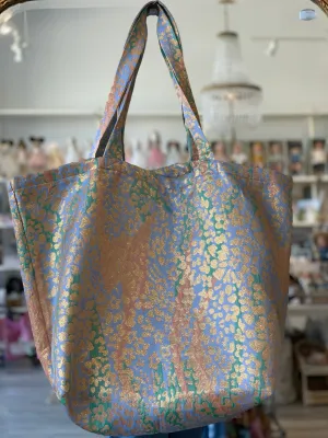 XL Gold Leopard Lurex  Bag