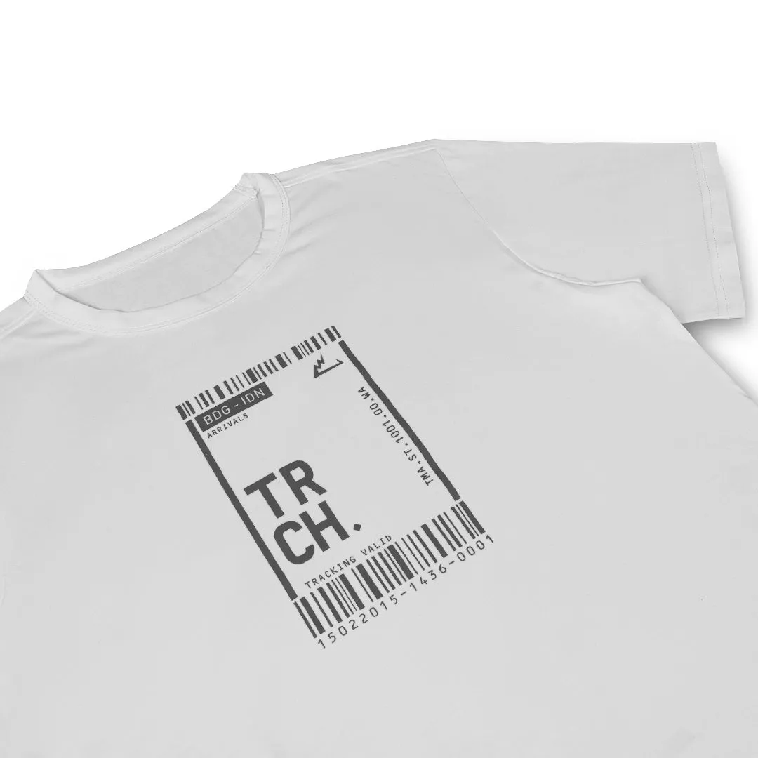 Yangbo Graphic Tshirt Boarding Pass - White