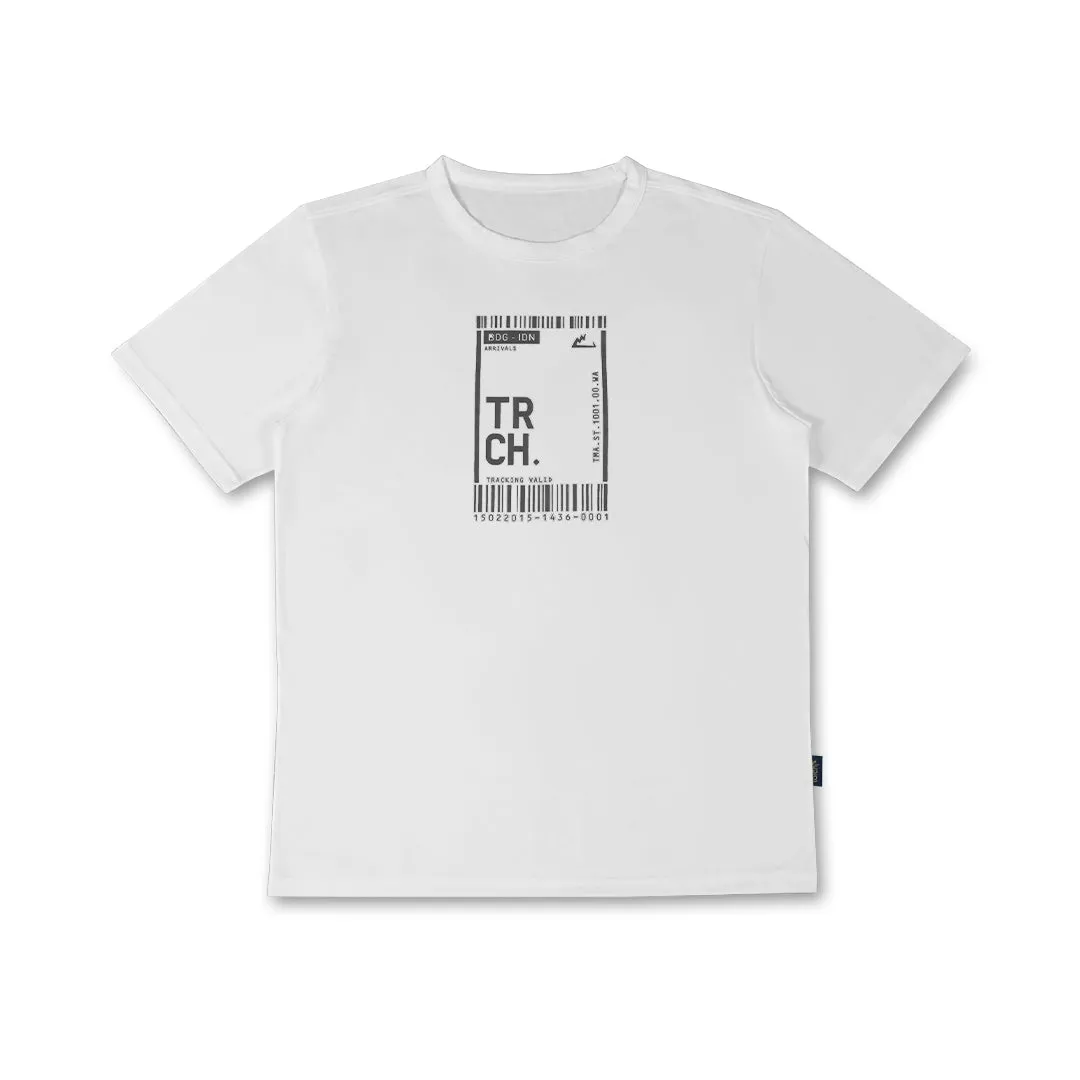 Yangbo Graphic Tshirt Boarding Pass - White