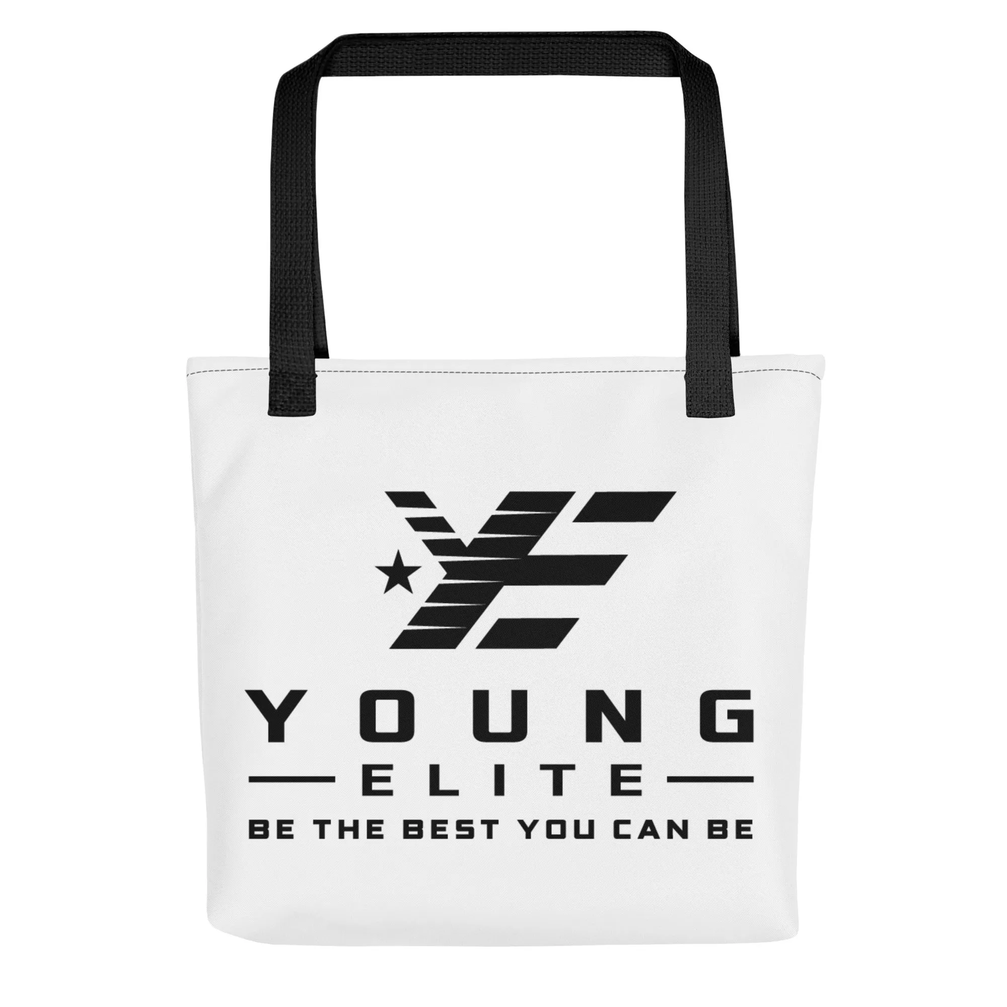 Young Elite Tote Bag Stylish Black Design Premium Quality