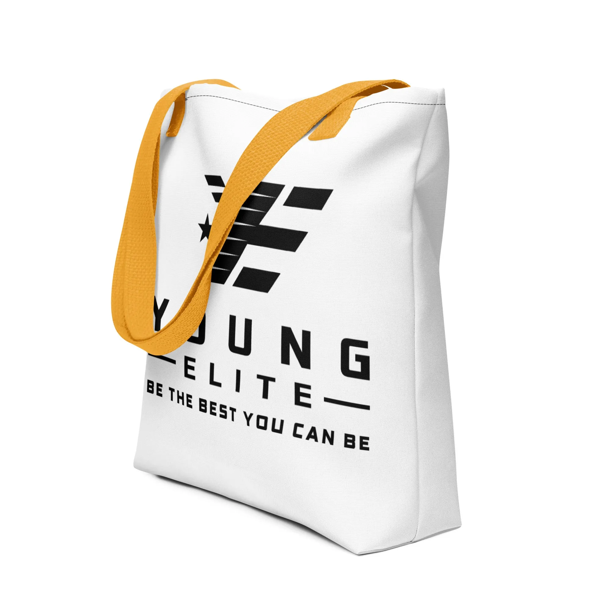 Young Elite Tote Bag Stylish Black Design Premium Quality