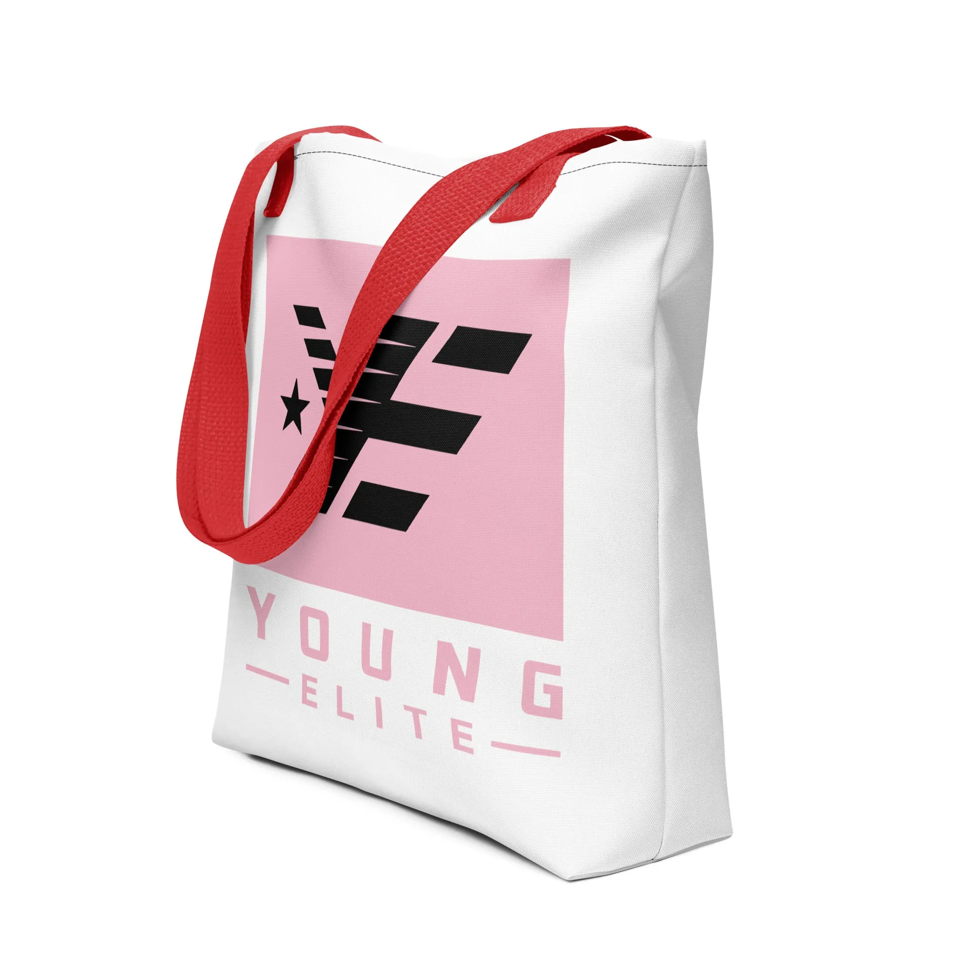 Young Elite Tote Bag Stylish Pink Design Premium Quality