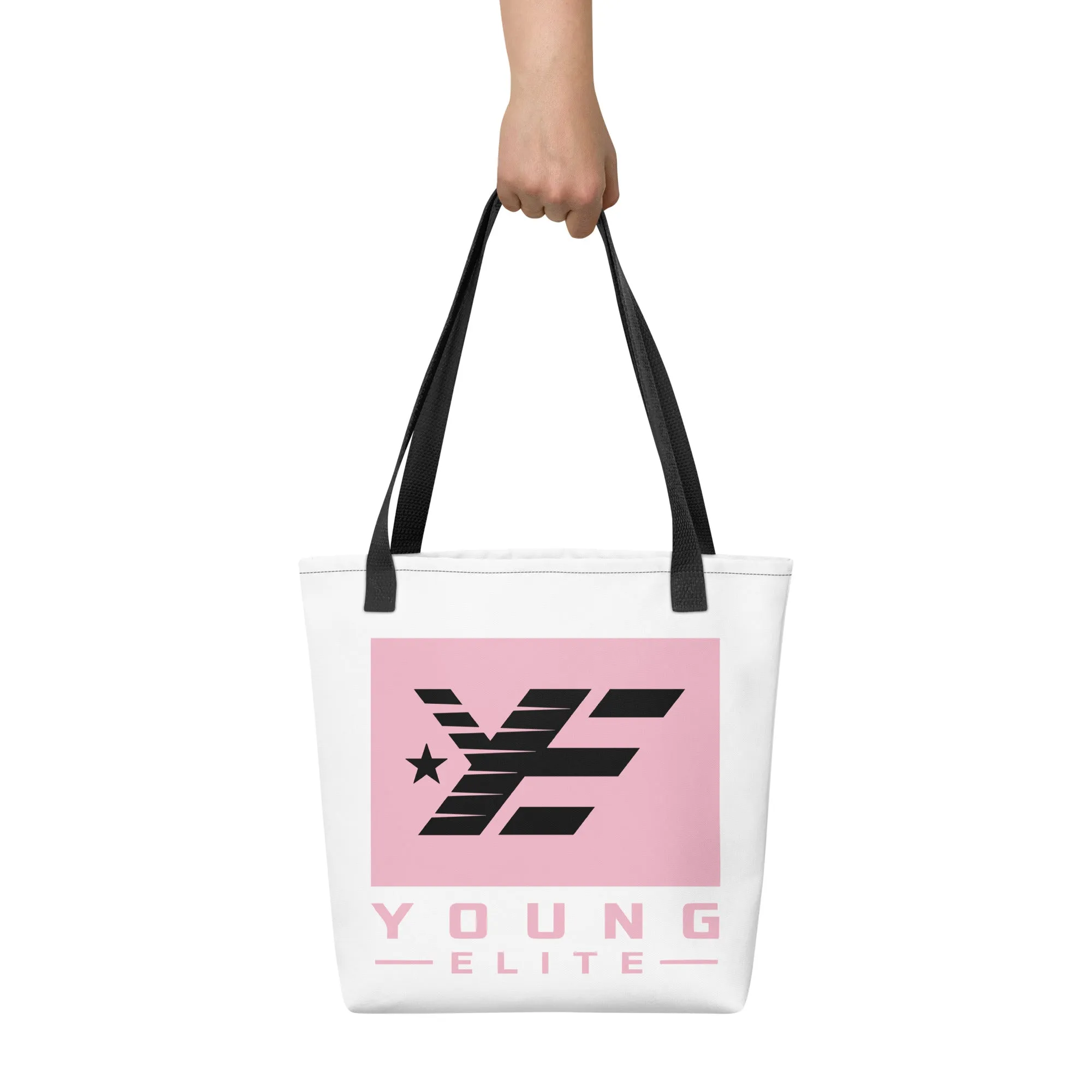 Young Elite Tote Bag Stylish Pink Design Premium Quality