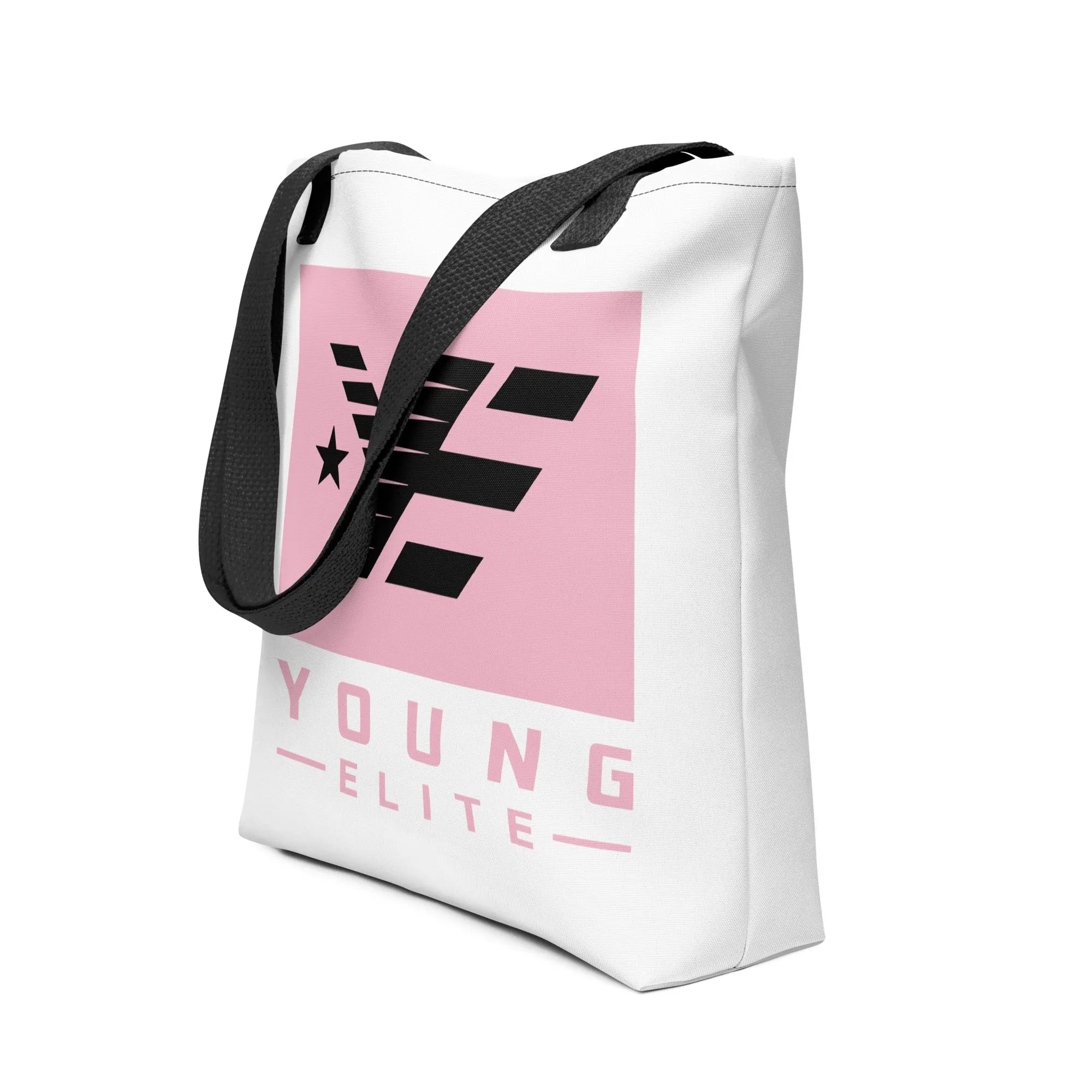Young Elite Tote Bag Stylish Pink Design Premium Quality