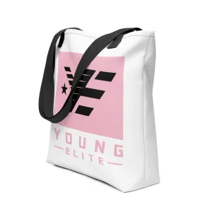 Young Elite Tote Bag Stylish Pink Design Premium Quality