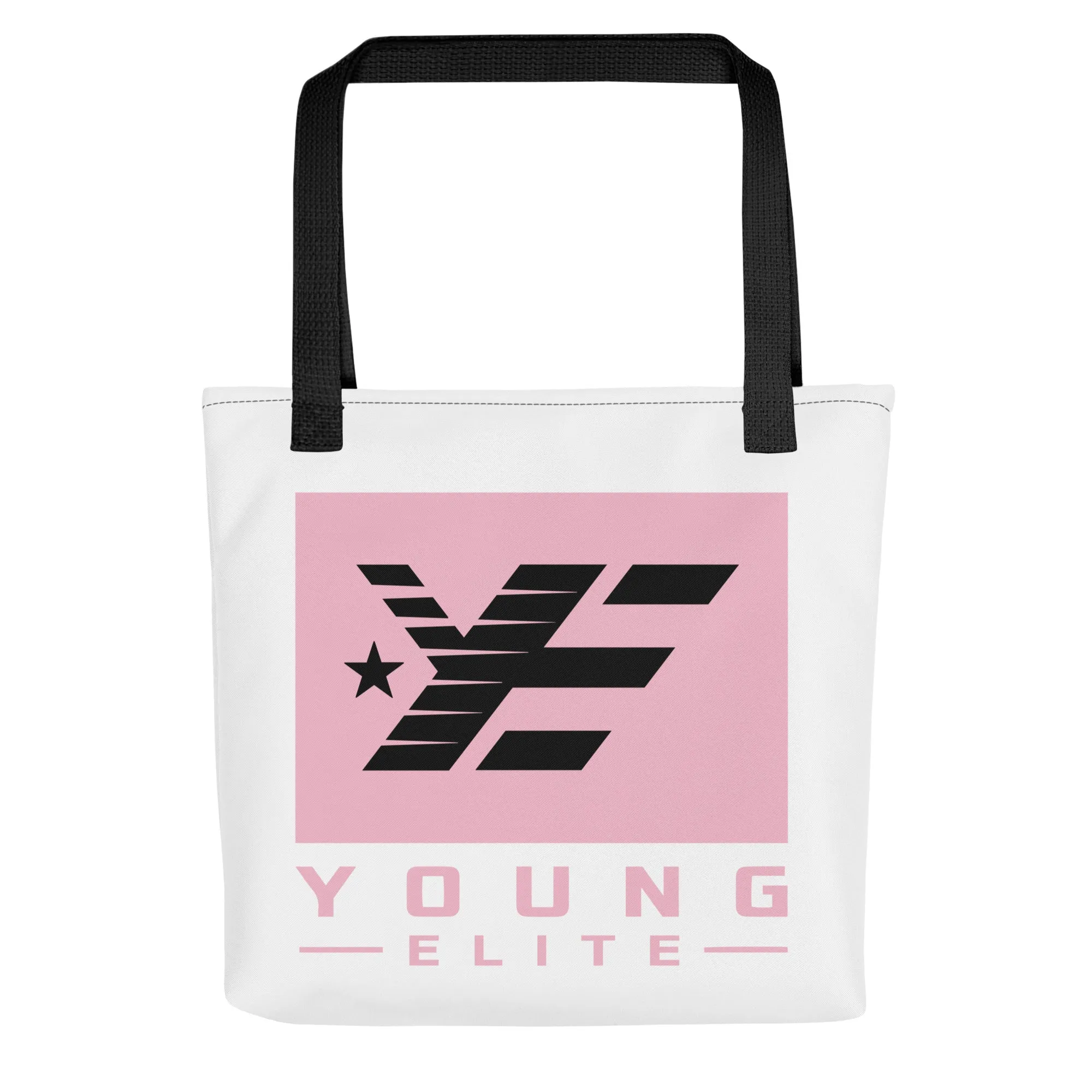 Young Elite Tote Bag Stylish Pink Design Premium Quality