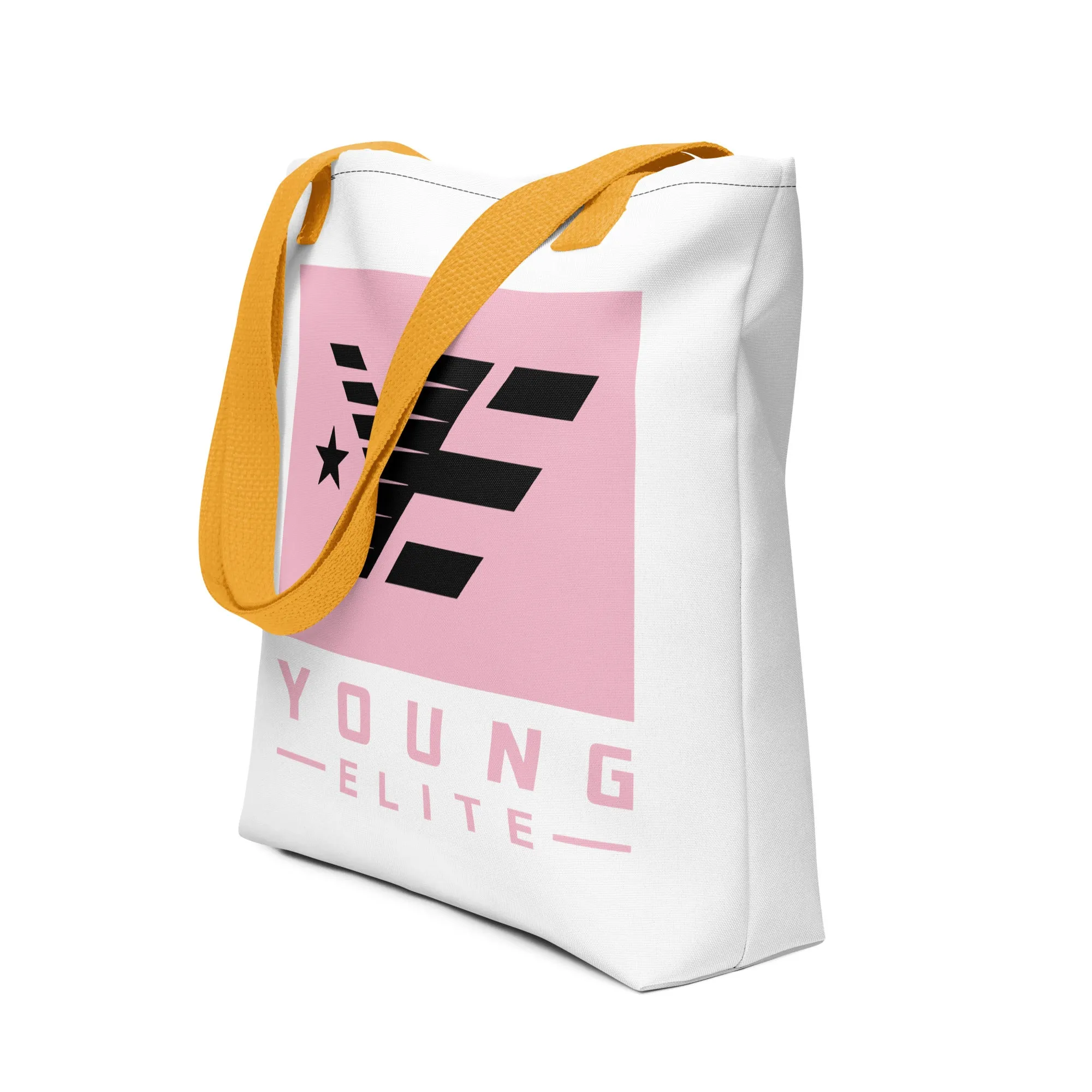 Young Elite Tote Bag Stylish Pink Design Premium Quality
