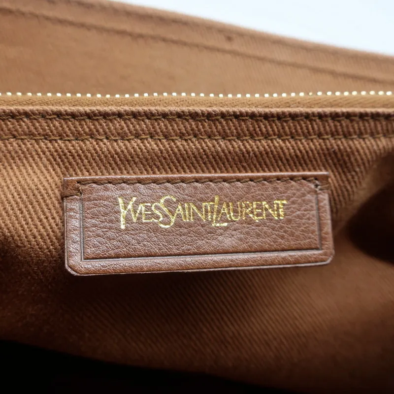 Yves Saint Laurent Muse Two Messenger Bag Brown Leather Medium Shoulder Bag