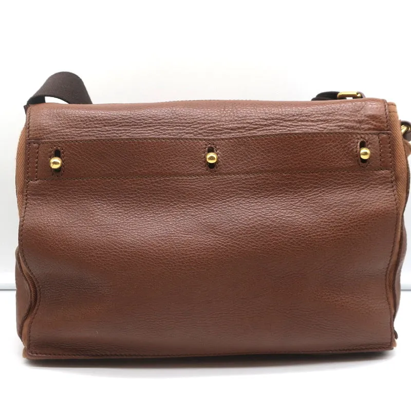 Yves Saint Laurent Muse Two Messenger Bag Brown Leather Medium Shoulder Bag