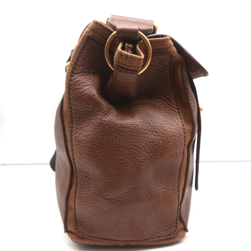 Yves Saint Laurent Muse Two Messenger Bag Brown Leather Medium Shoulder Bag