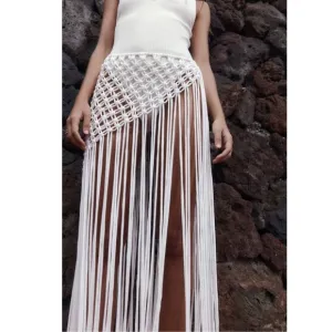 Zara Macrame Pareo Skirt