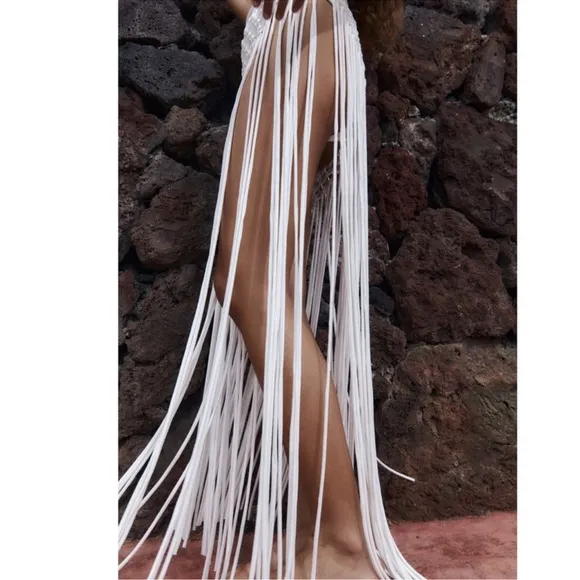 Zara Macrame Pareo Skirt