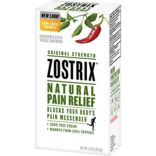 Zostrix Natural Pain Relief Cream Original Strength - 2 oz, Pack of 4
